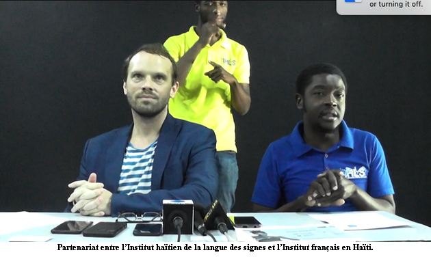 Partenariat entre l’Institut haïtien de la langue des signes et l’Institut français en Haïti
